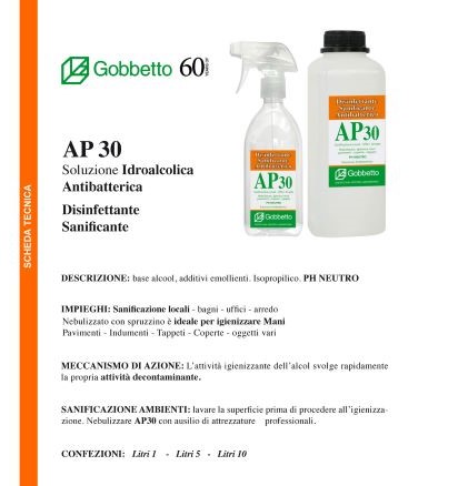 AP 30 pulizia e sanificazione